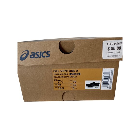 Asics Gel-Venture 9 Women’s Trail Running Shoes Size 7.5 Black/Digital Violet - Picture 3 of 11